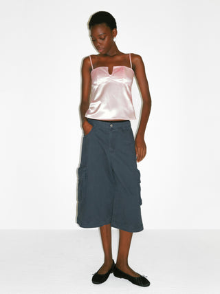 CUBIC Satin Notch Neck Camisole Top