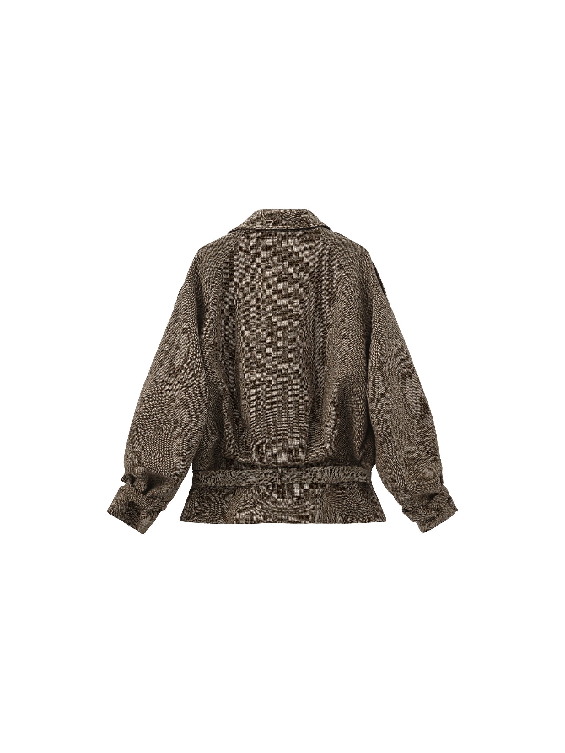 Double-Breasted Wool Blend Coat-8