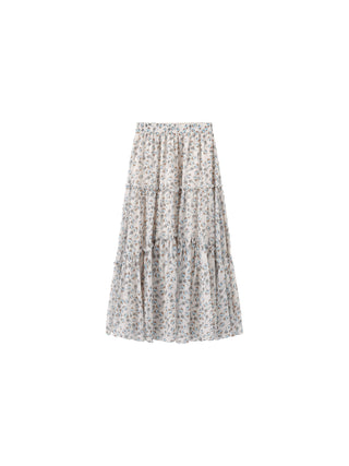 Floral Print Maxi Skirt