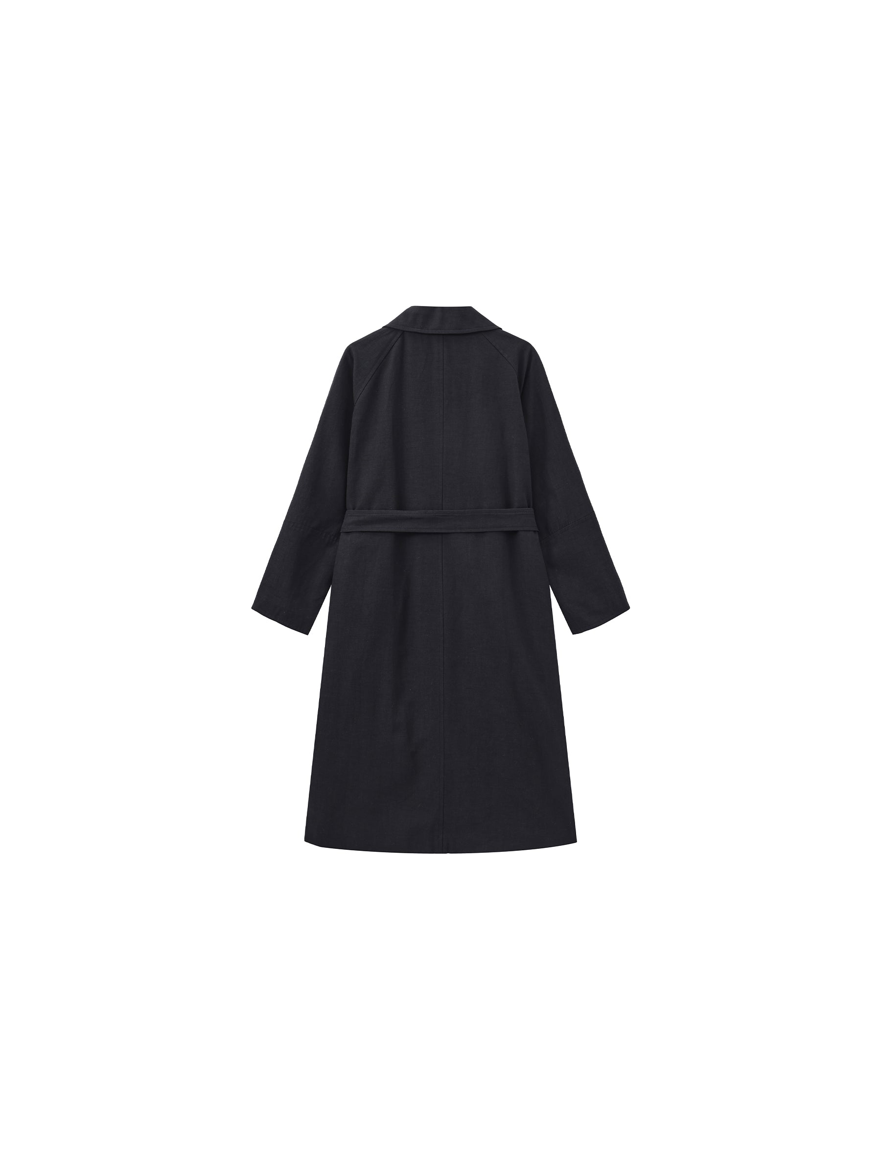 CUBIC Lyocell Classic Long Trench Coat-8