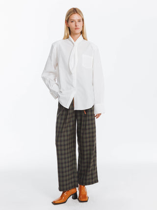 Vintage Tie Loose Striped Shirt