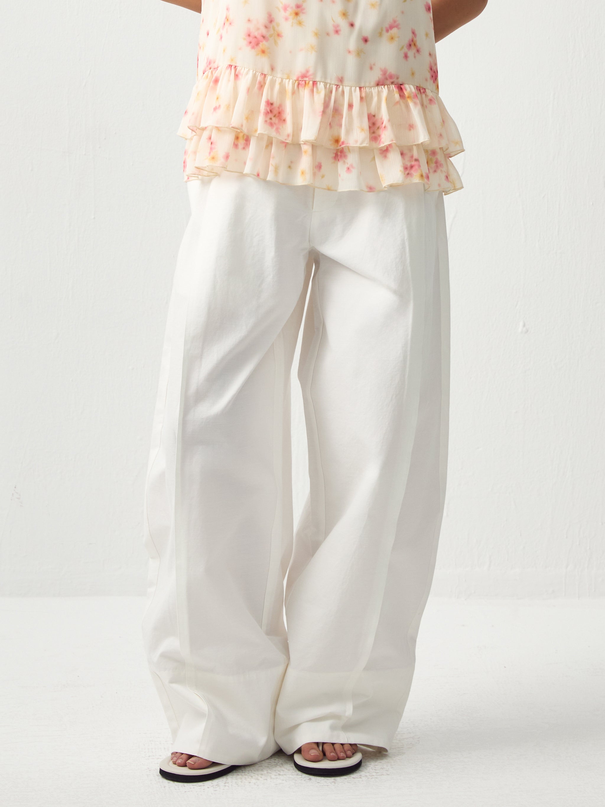 CUBIC Casual Wide-Leg Trousers-8
