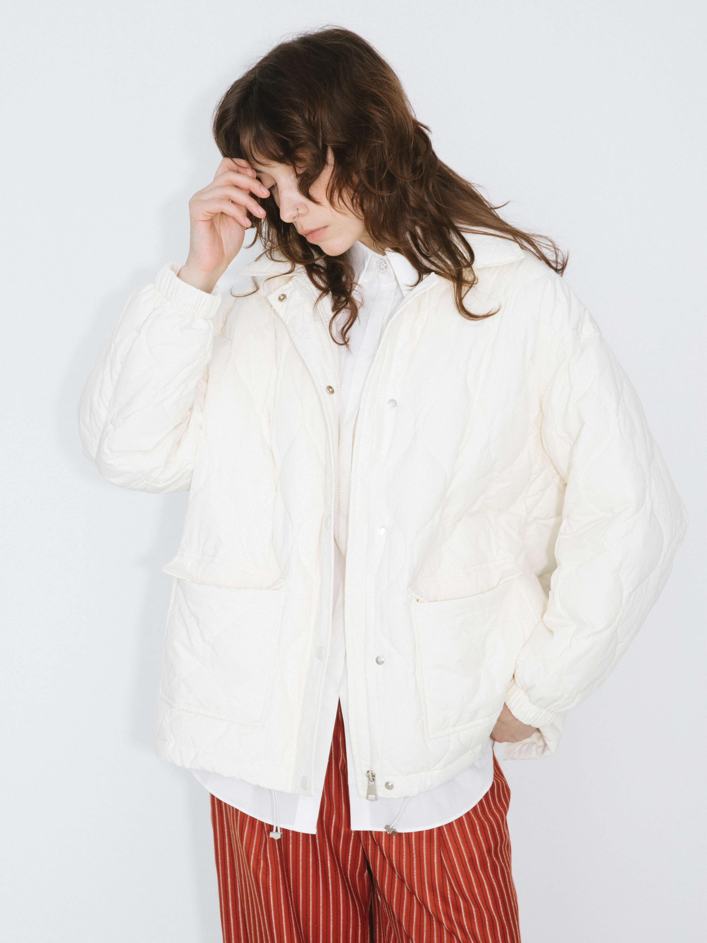 Diamond Padded Short Puffer Jacket-8