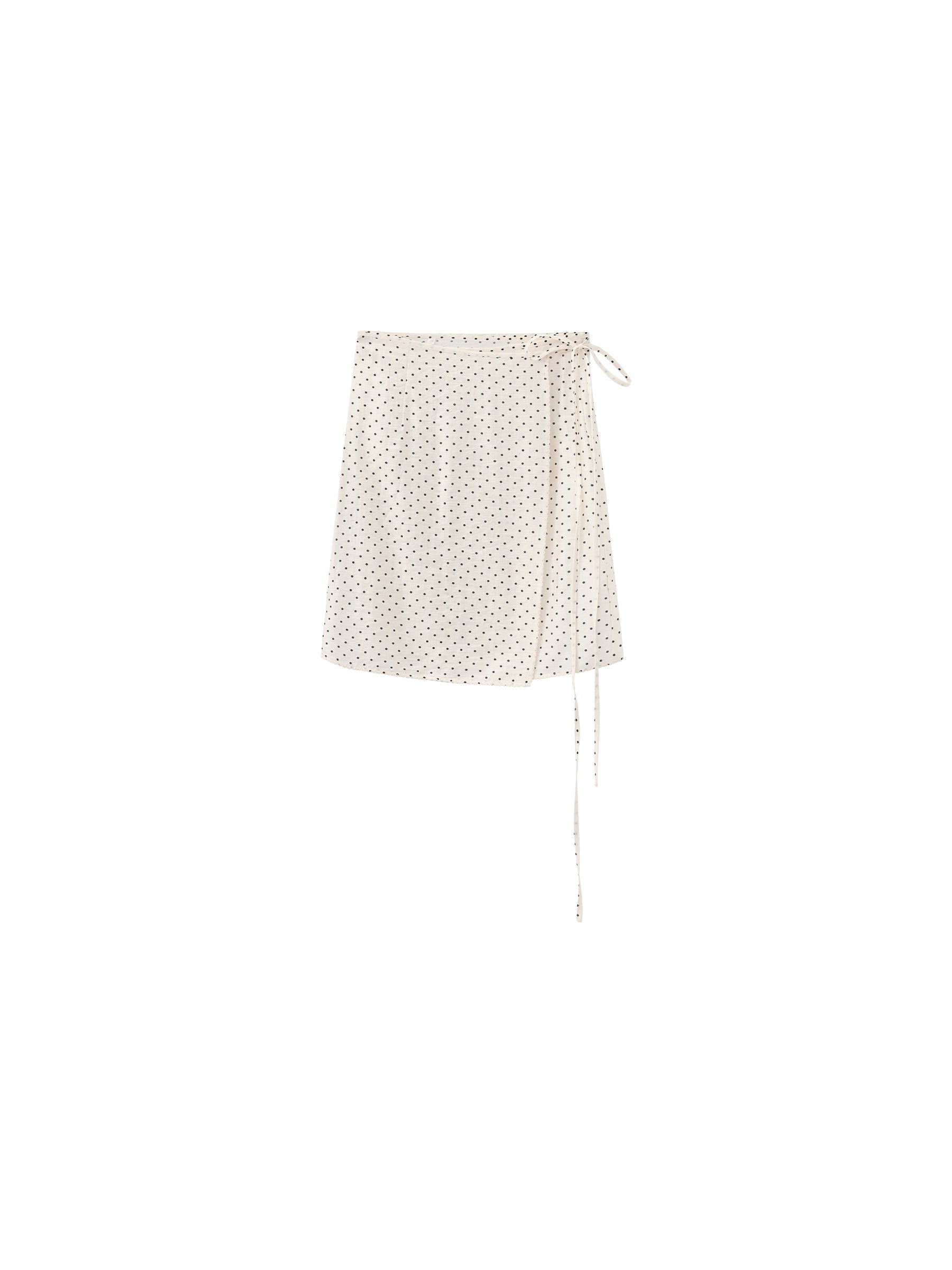 CUBIC Lyocell Polka Dot Skirt-8