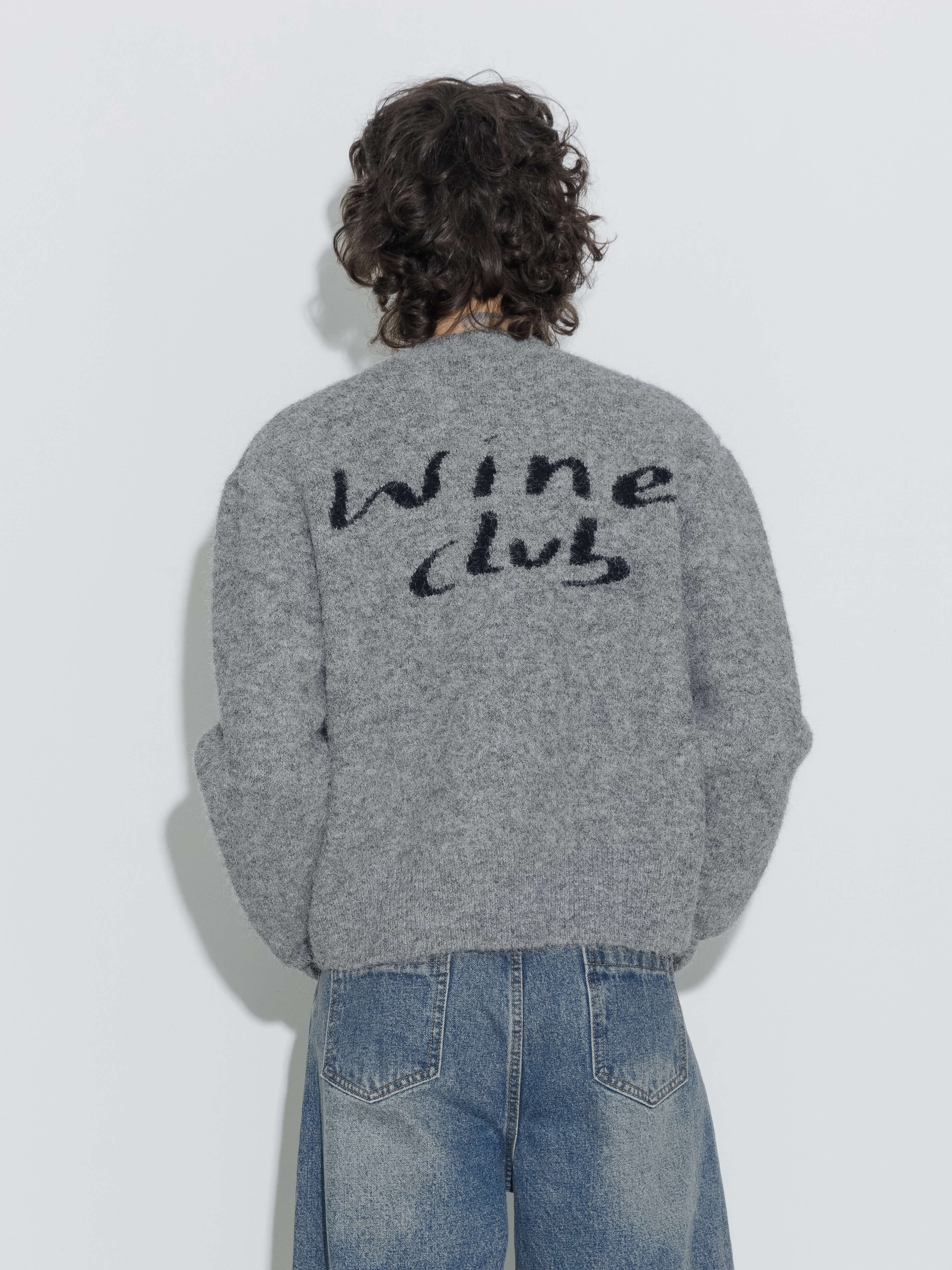 "CUBIC WINE CLUB" Cardigan-8