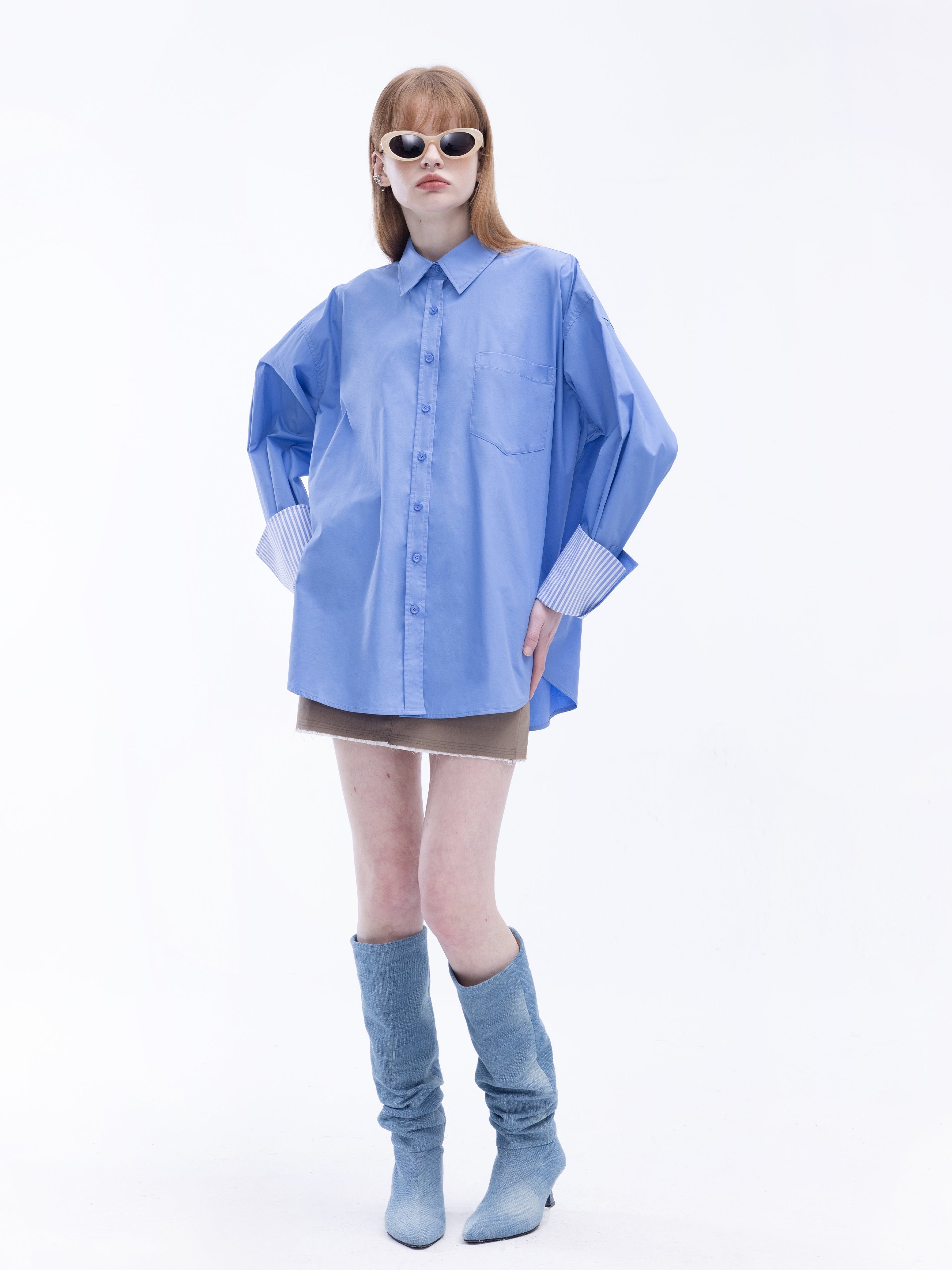 Classic Shirt with Turn-Up Cuffs-15
