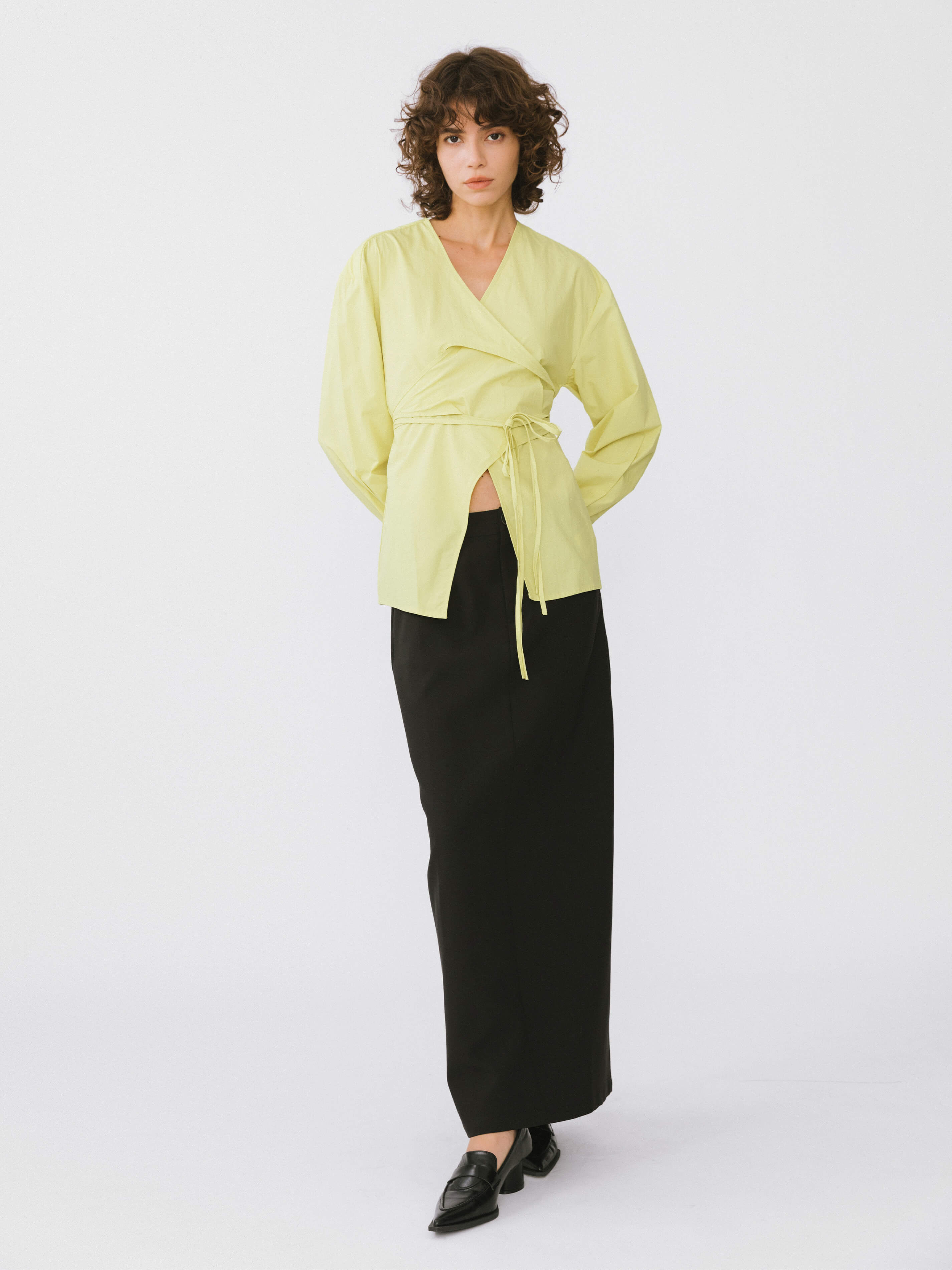 V-Neck Criss-Crossed Layered Blouse-8