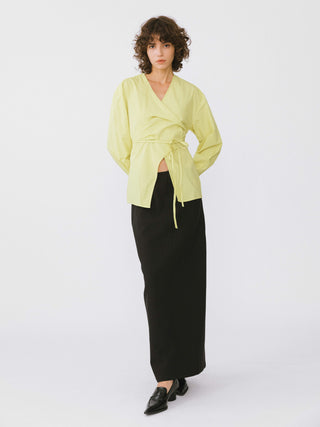 V-Neck Criss-Crossed Layered Blouse