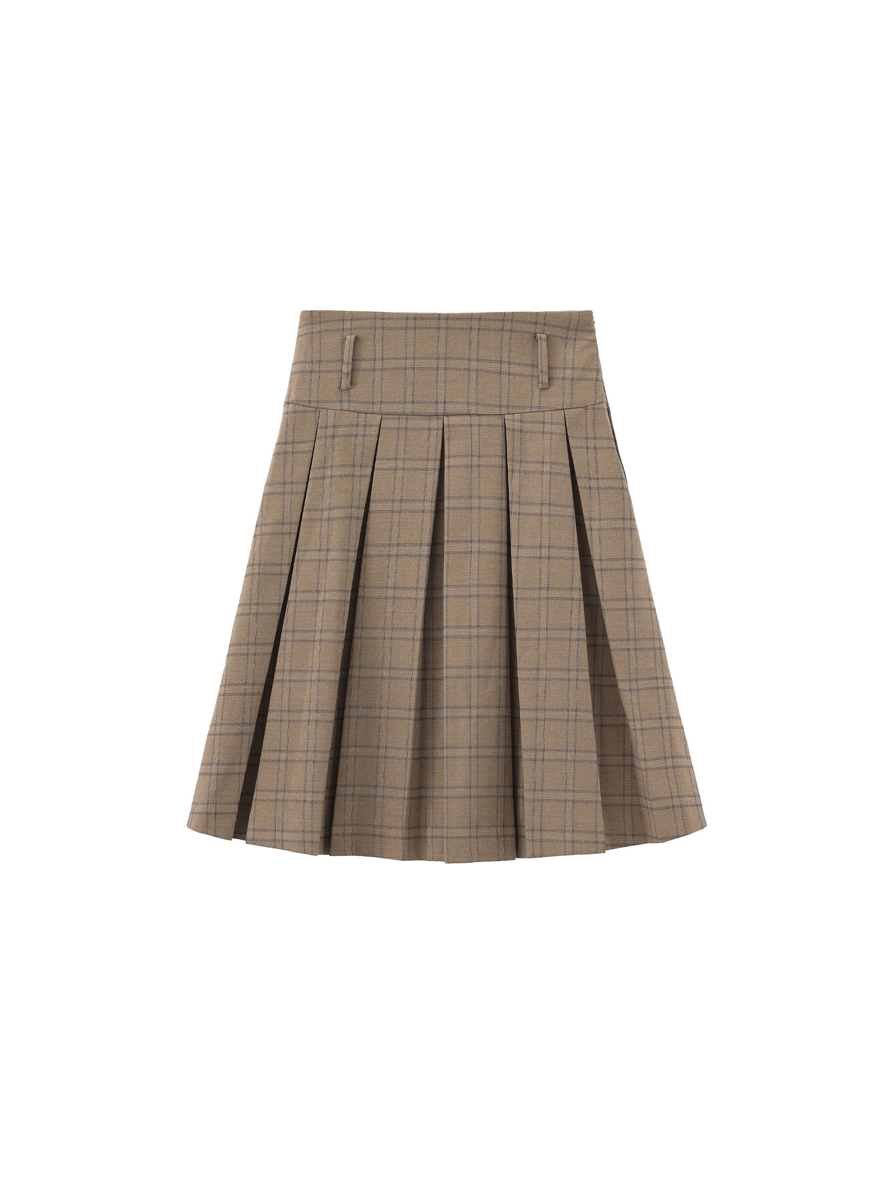 Classic Checked A-Line Pleated Mini Skirt-8