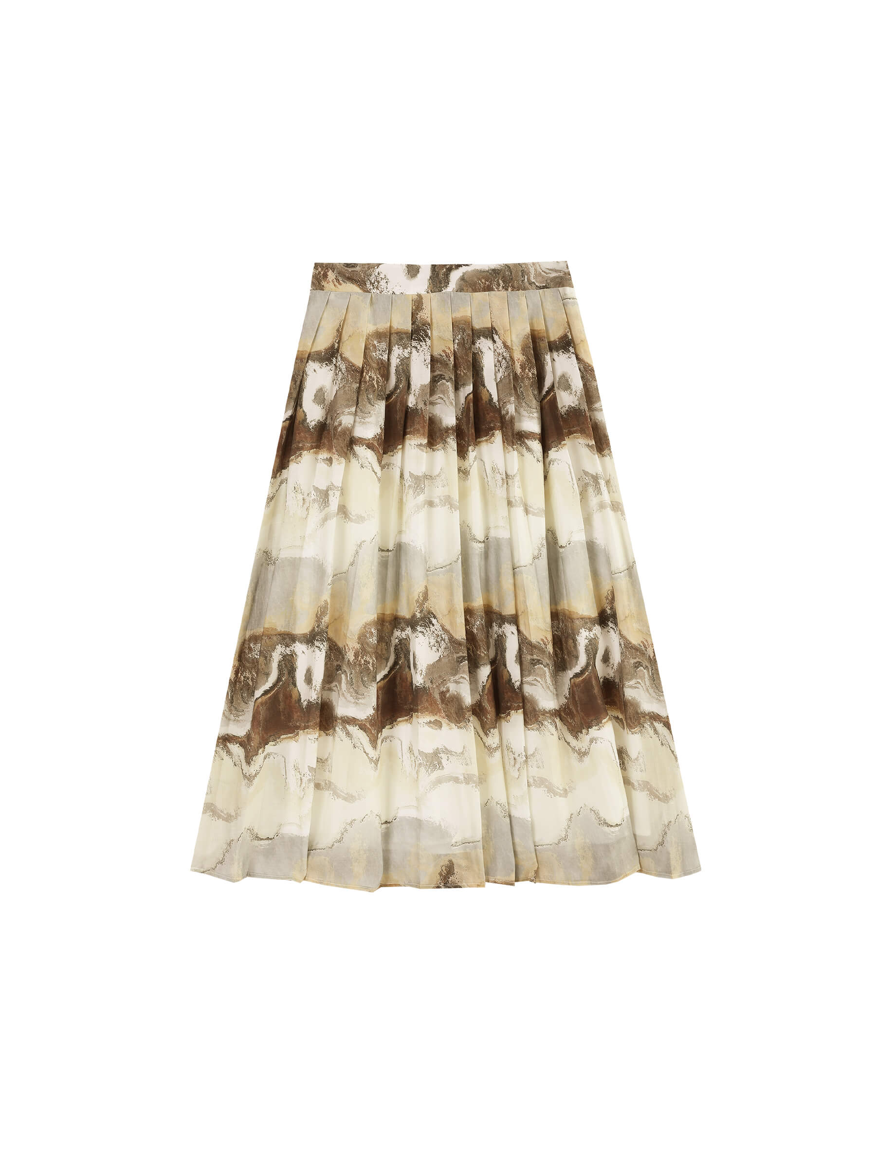 Coast Printed Pleated Skirt-9