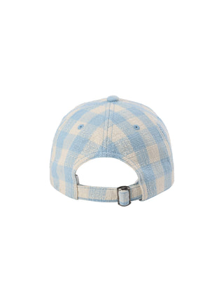 CUBIC Embroidered Plaid Pattern Cap