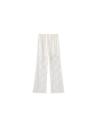 Crochet Knit Hollow-Out Trousers
