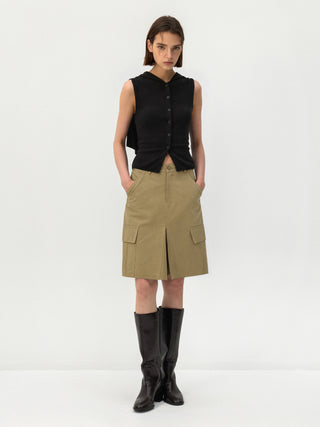 CUBIC Cape-Style Button Front Top
