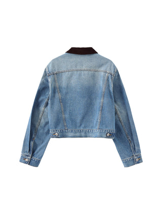 Light Blue Short Denim Jacket
