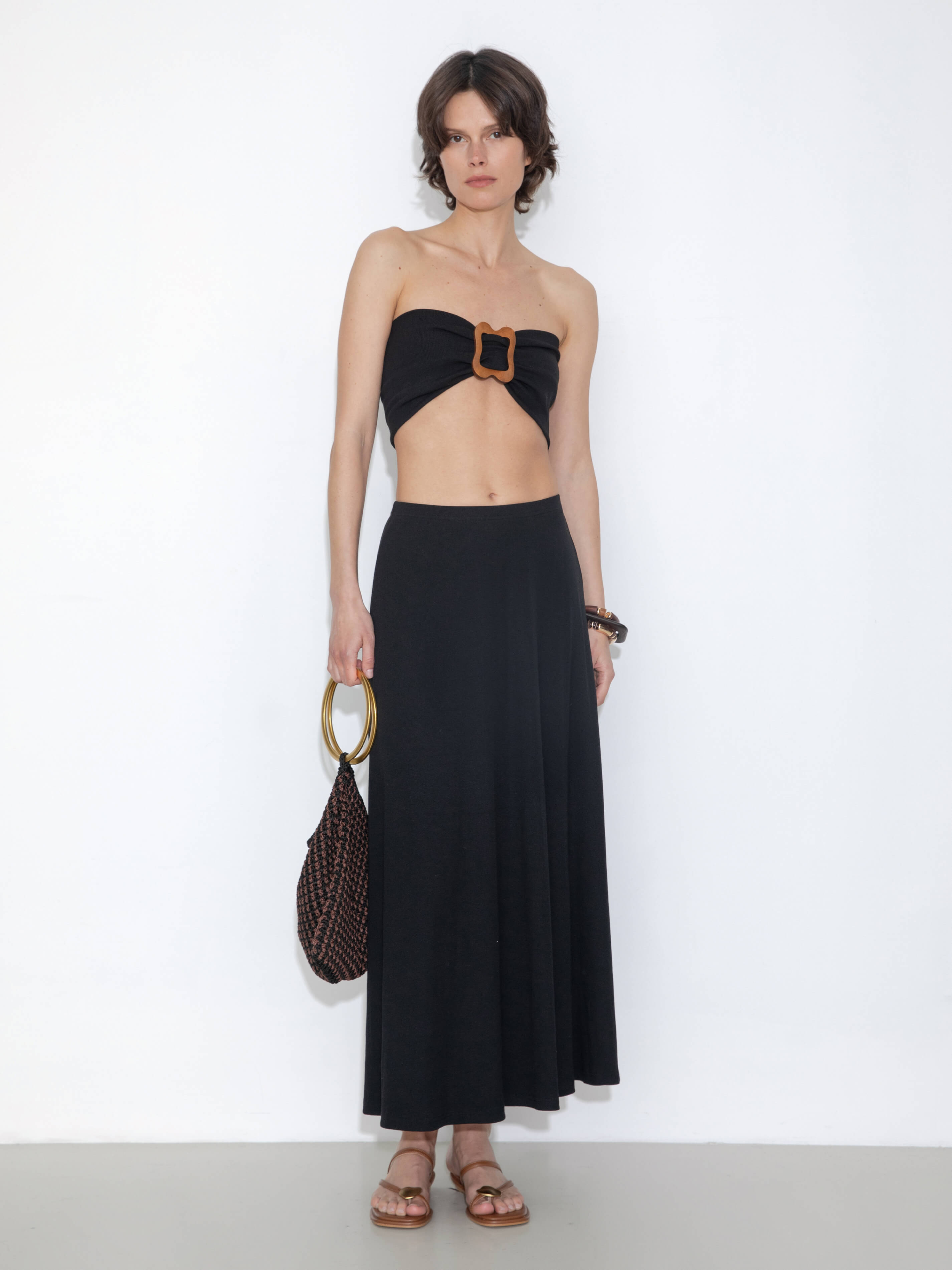 Convertible Strapless A-Line Dress & Skirt-4