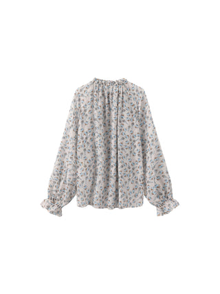 V-Neck Flowy Floral Blouse