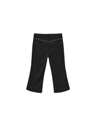 Vintage Lyocell-Blend Cropped Flared Trousers