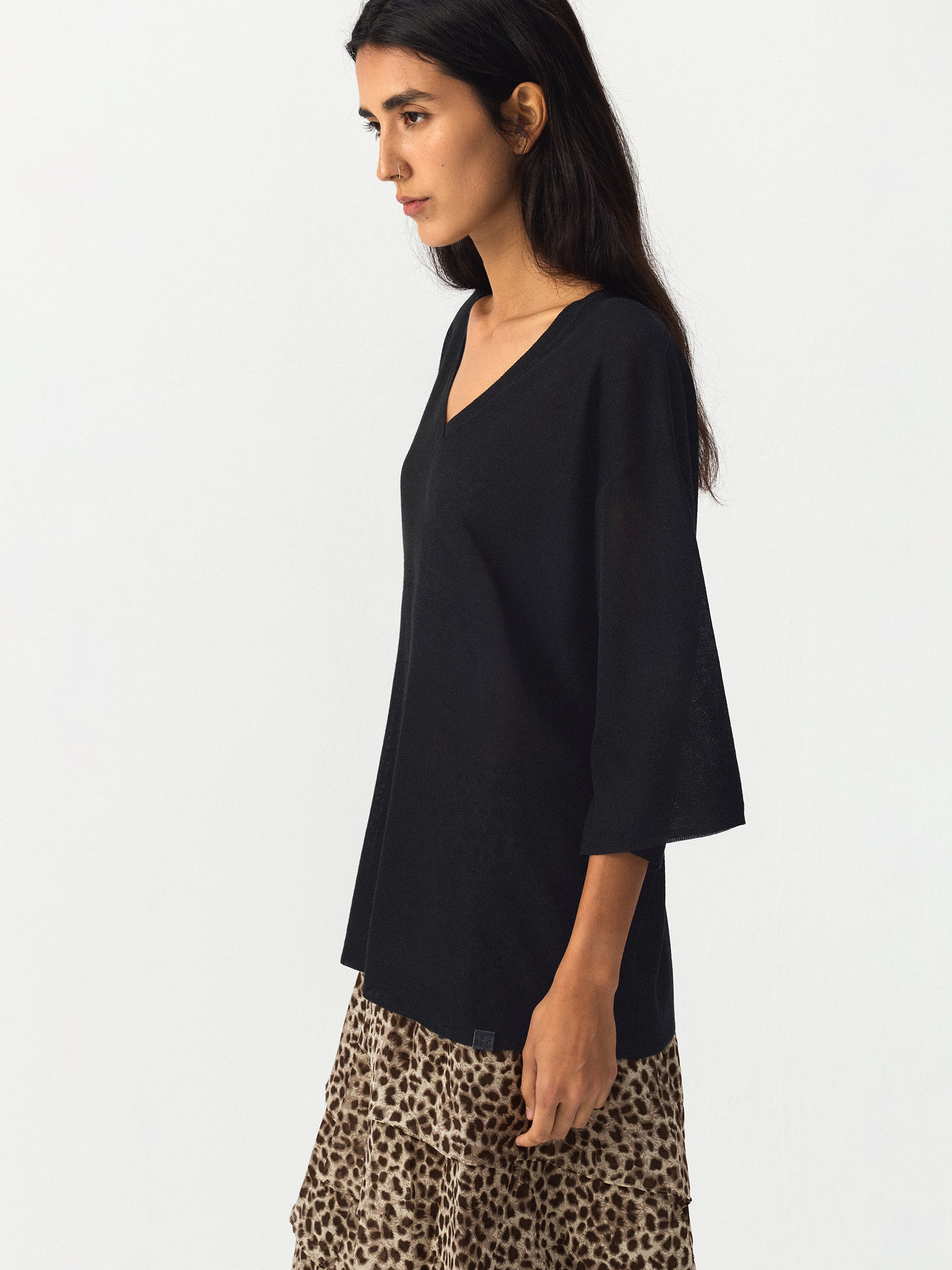 CUBIC Batwing Sleeve Knit Top-8