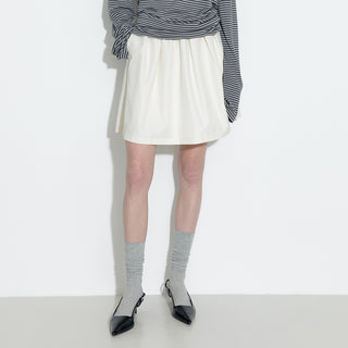 A-line Skirt with Cotton blend