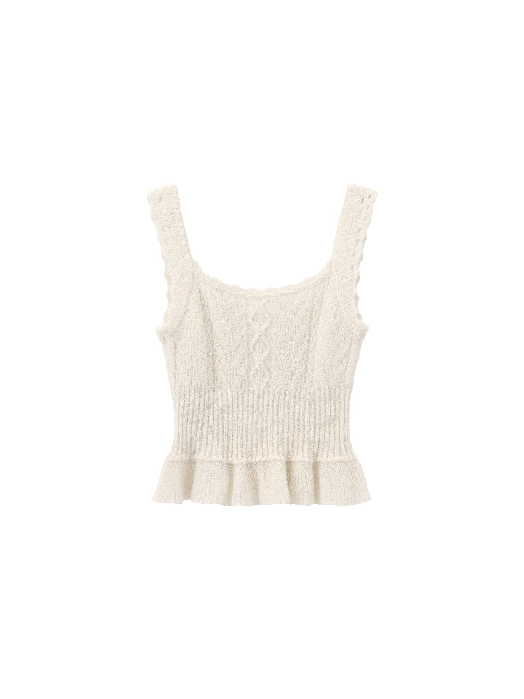 Crochet Knit Cami Top-8