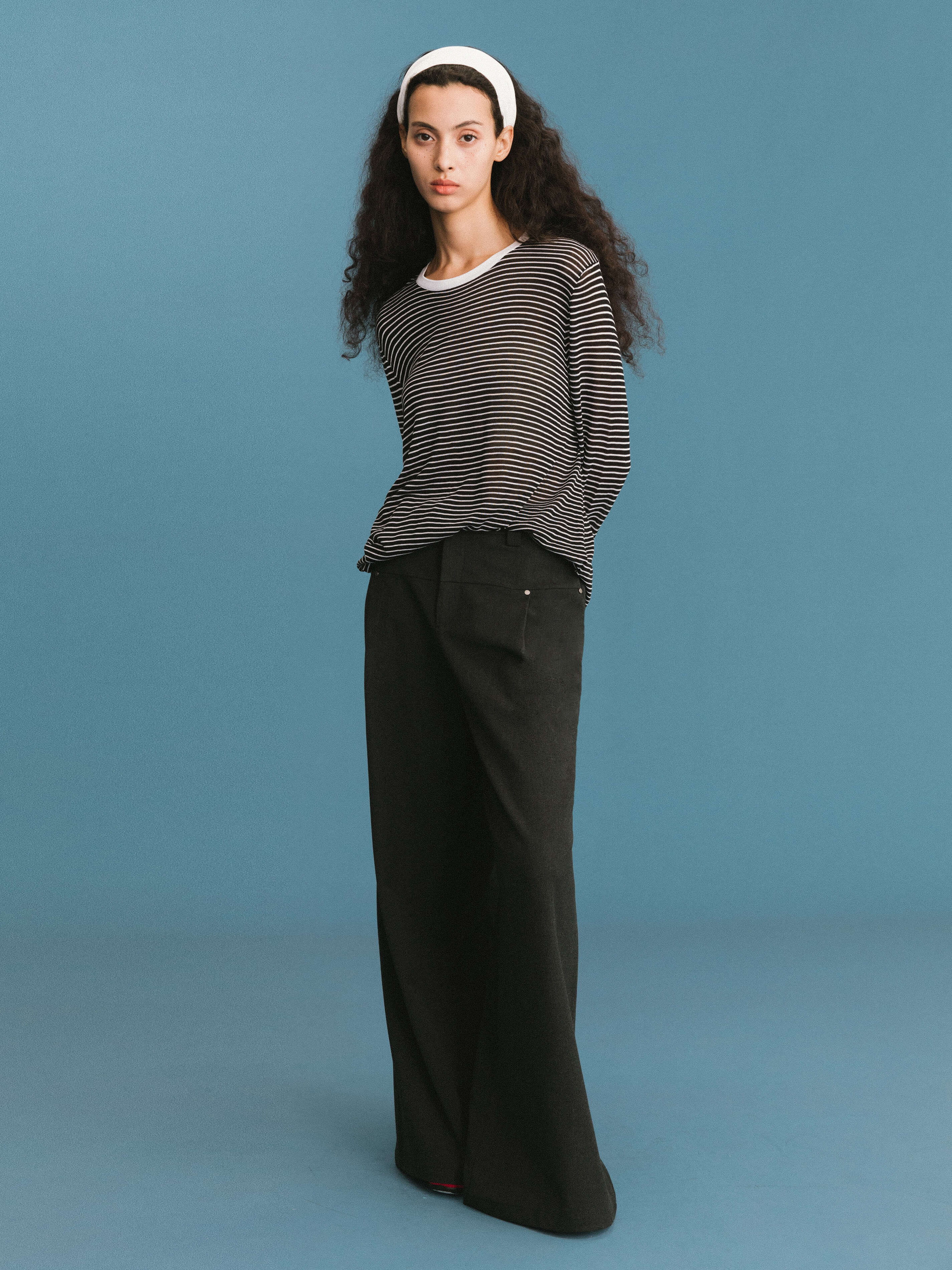 ONE BY CUBIC Thin Stripped Knitwear Jumper-10