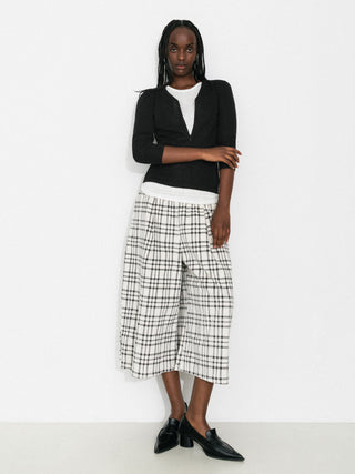 Casual Faux-Layer Knit Top