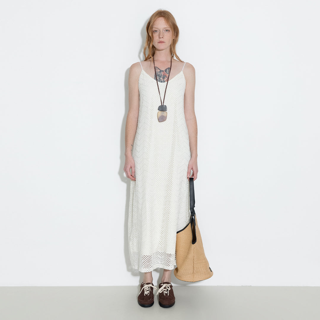 Lace Hollow Out A-Line Sling Dress-9