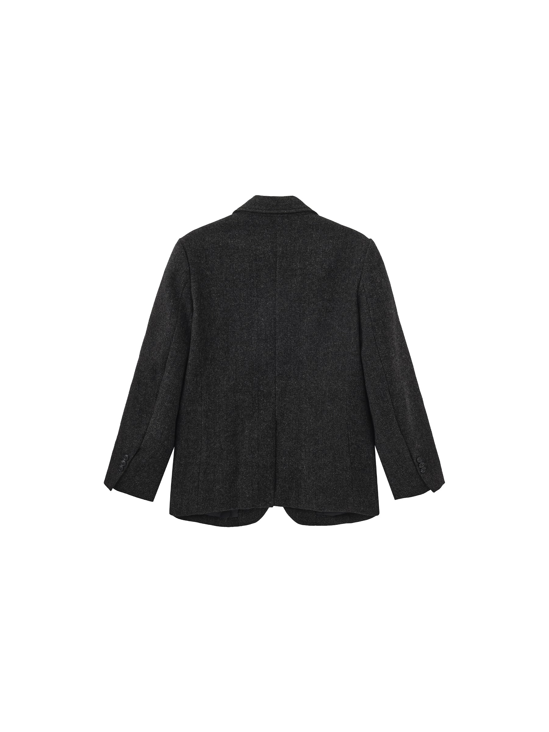 Classic Wool-Blend Tailored Down Coat-7