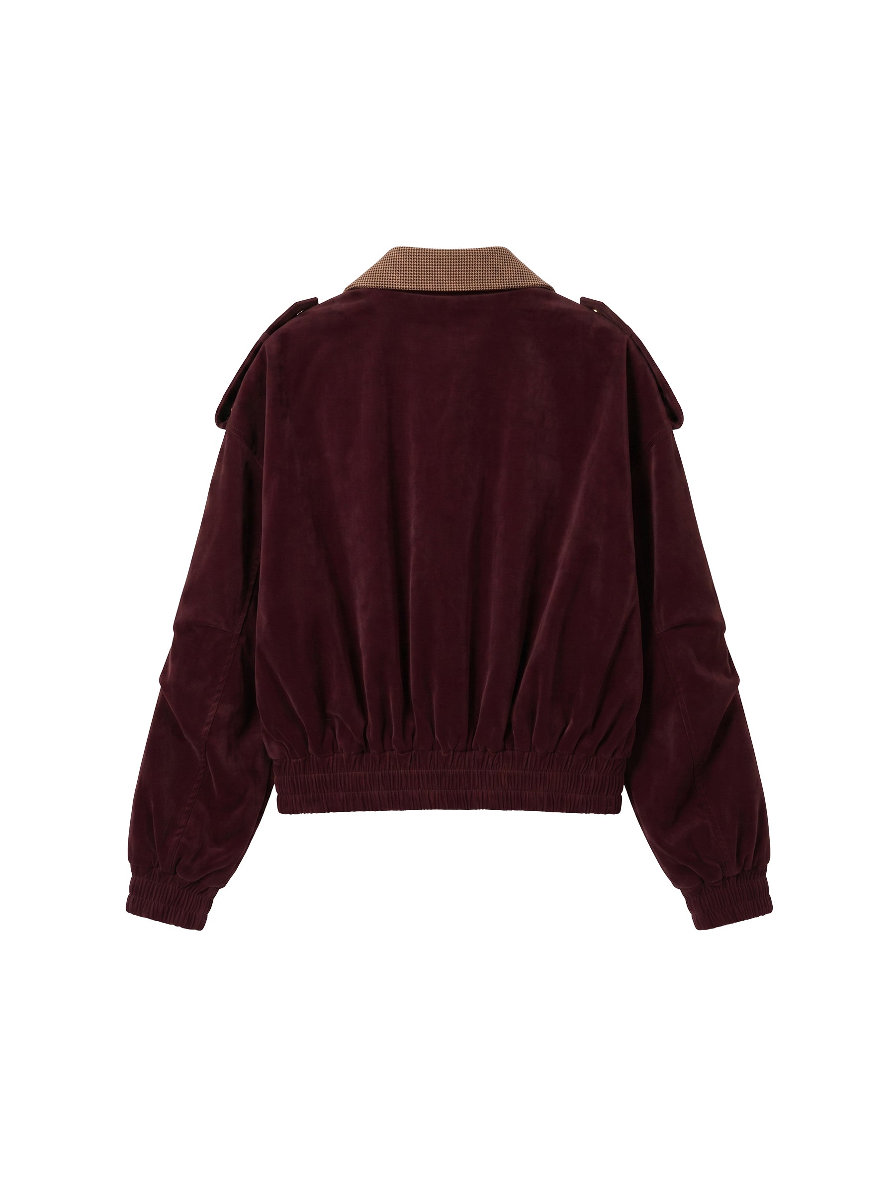 CUBIC Burgundy Harrington Jacket-8