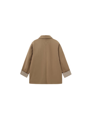 Classic Barn-Style Modal-Blend Cotton Down Coat