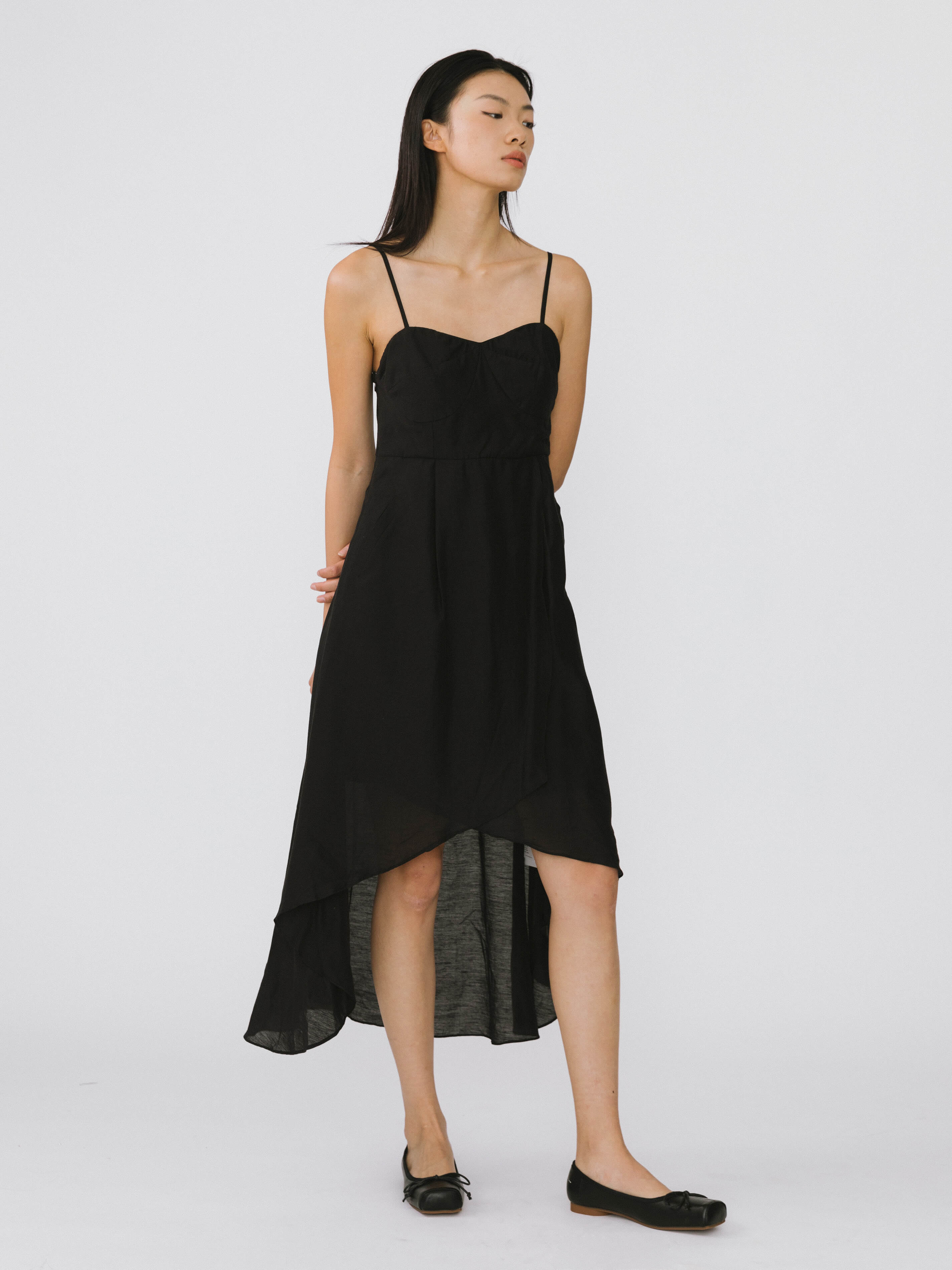High-low Hem Sling Dress-9