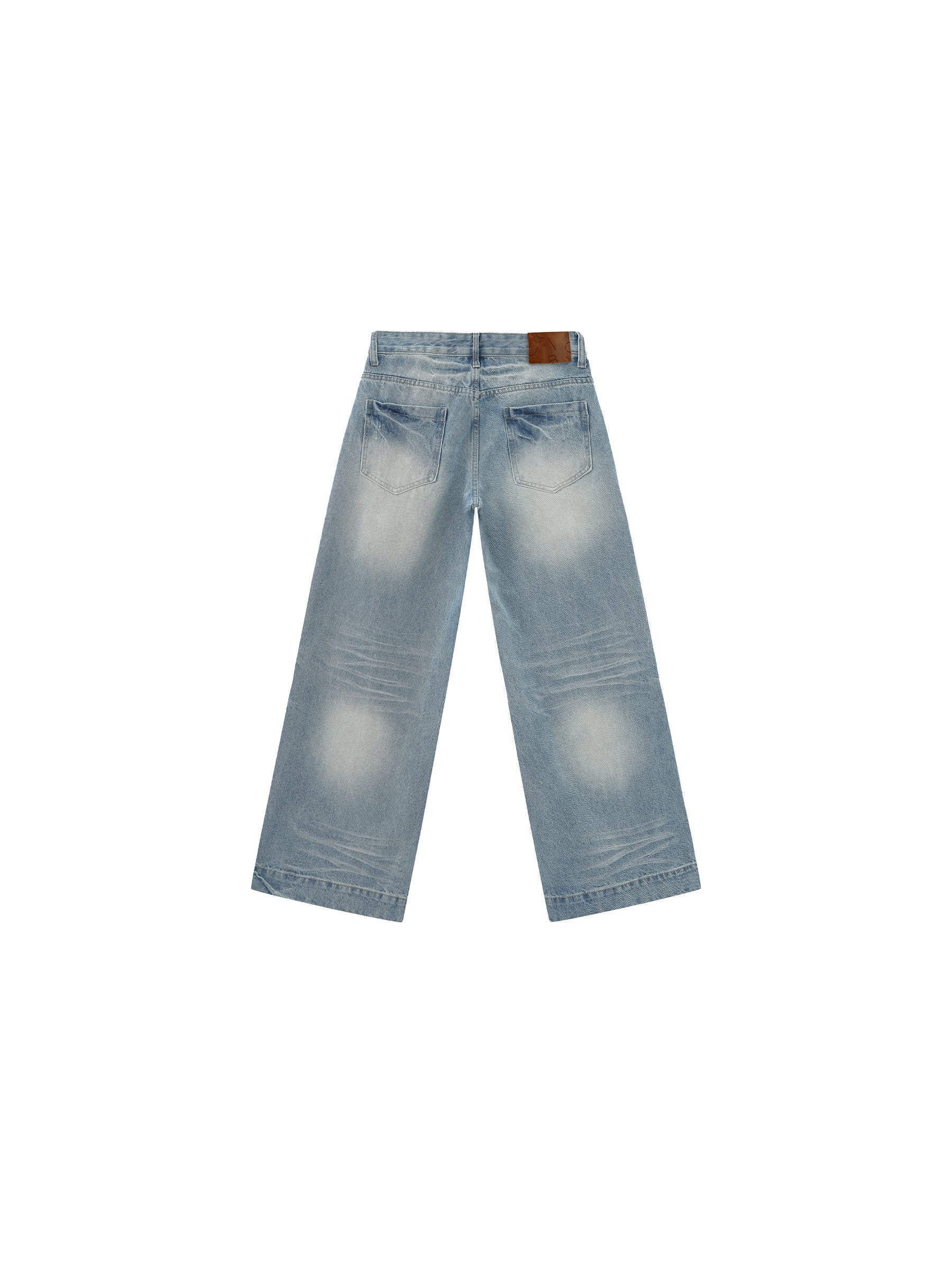 CUBIC Vintage Low-Rise Wide-Leg Jeans-8
