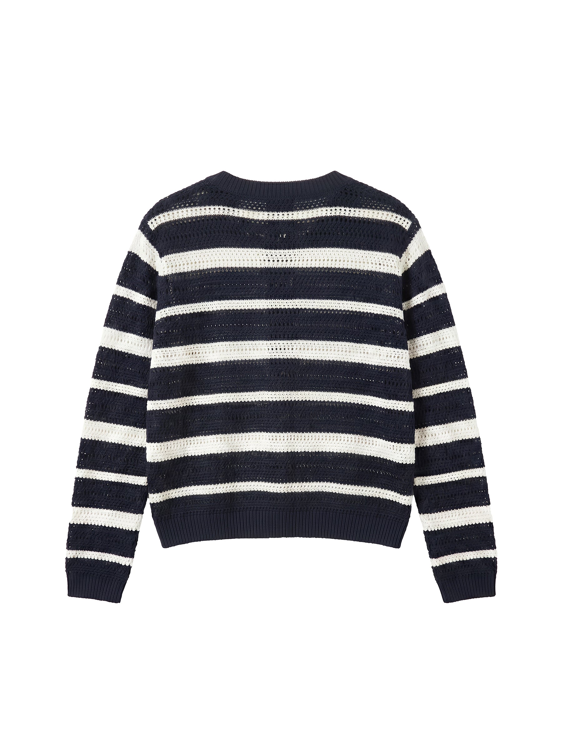 CUBIC Striped Button Knit Cardigan-8