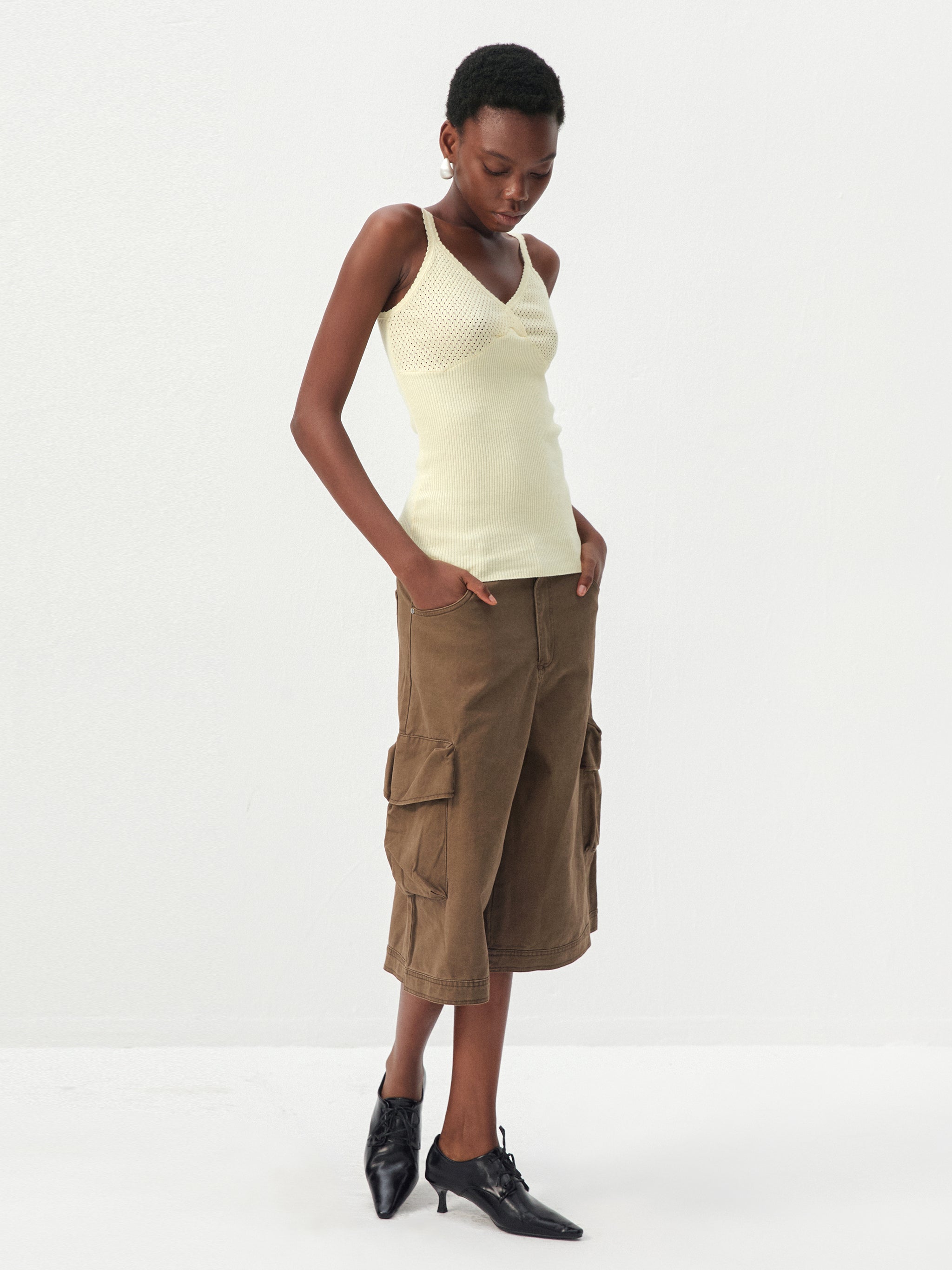 CUBIC 100% Cotton Knit Camisole-8