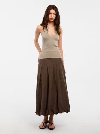 CUBIC Lyocell Pleated Tulip Skirt