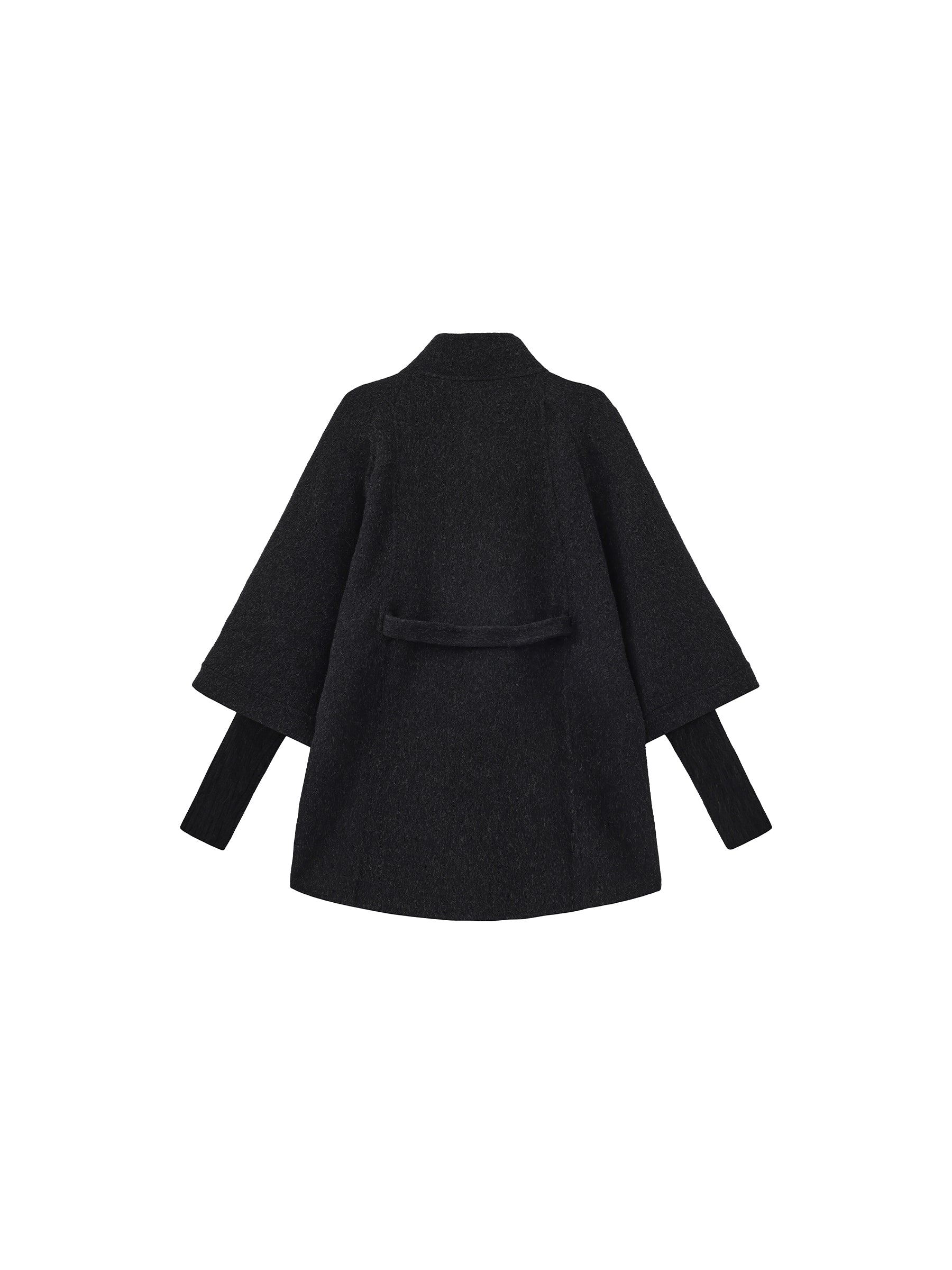 Minimal Wool-Blend Waist-Defined Coat-8