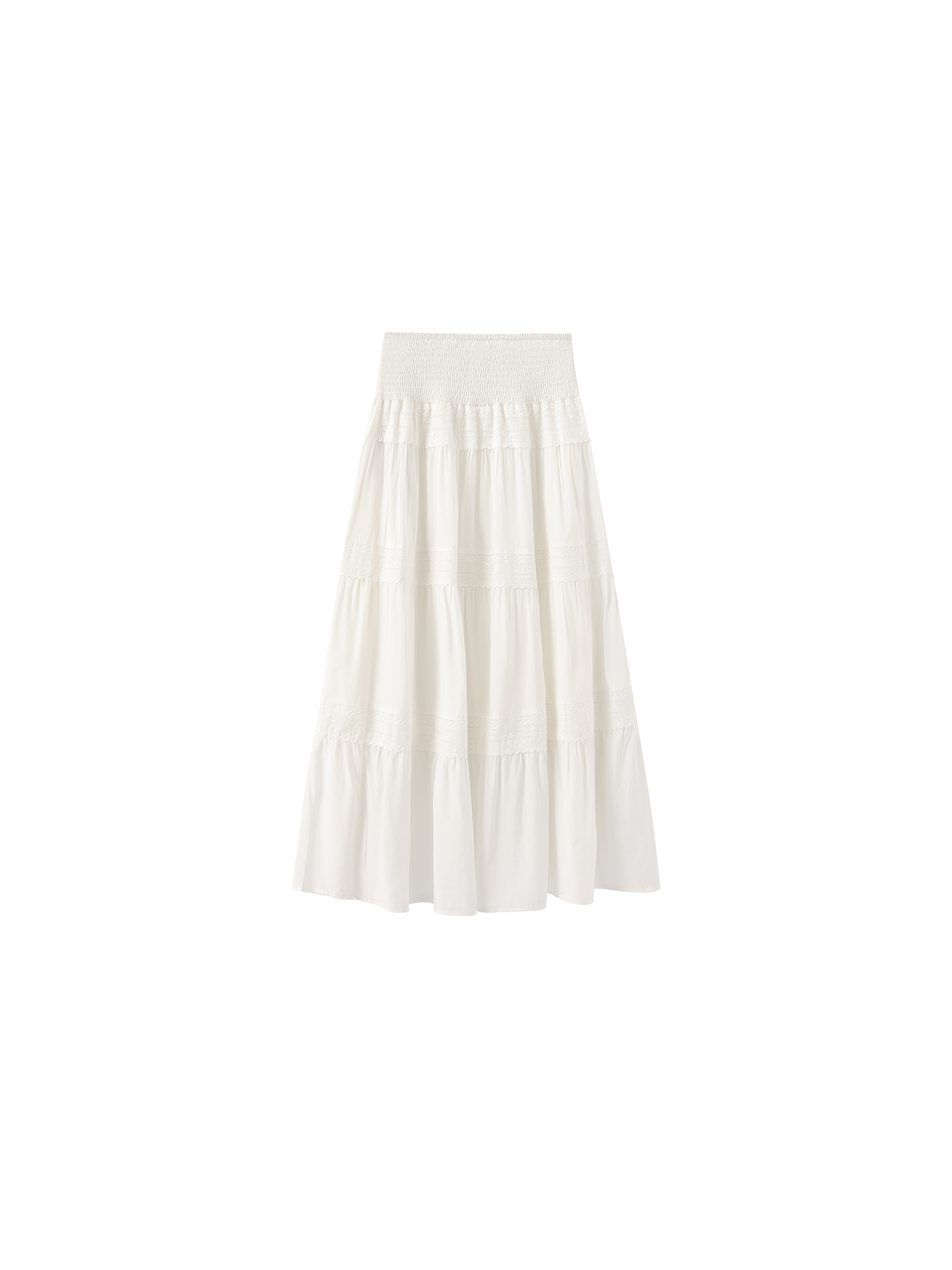 Panelled Lace Maxi Skirt-7