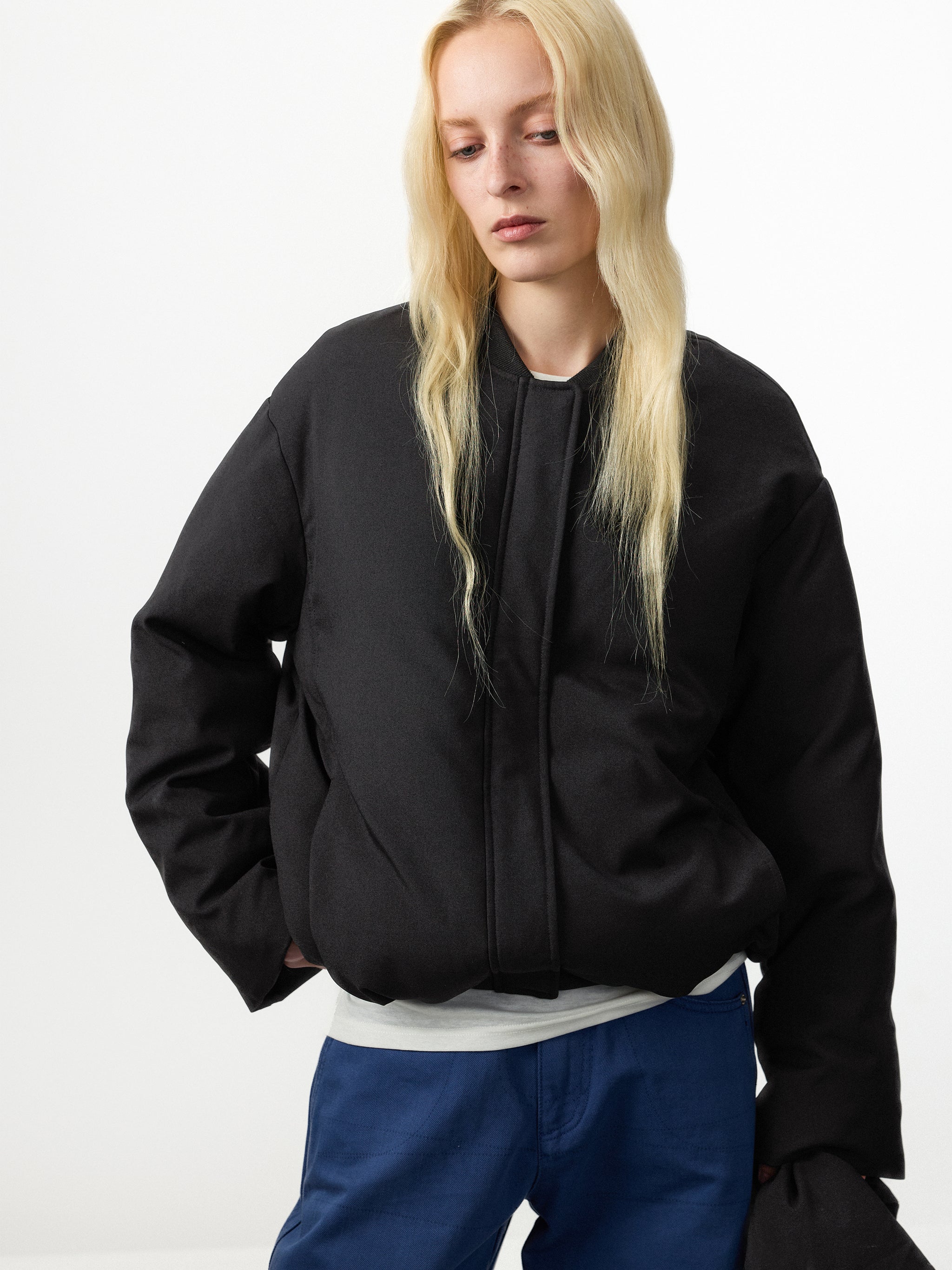 CUBIC Detachable Scarf Puffer Down Jacket-8