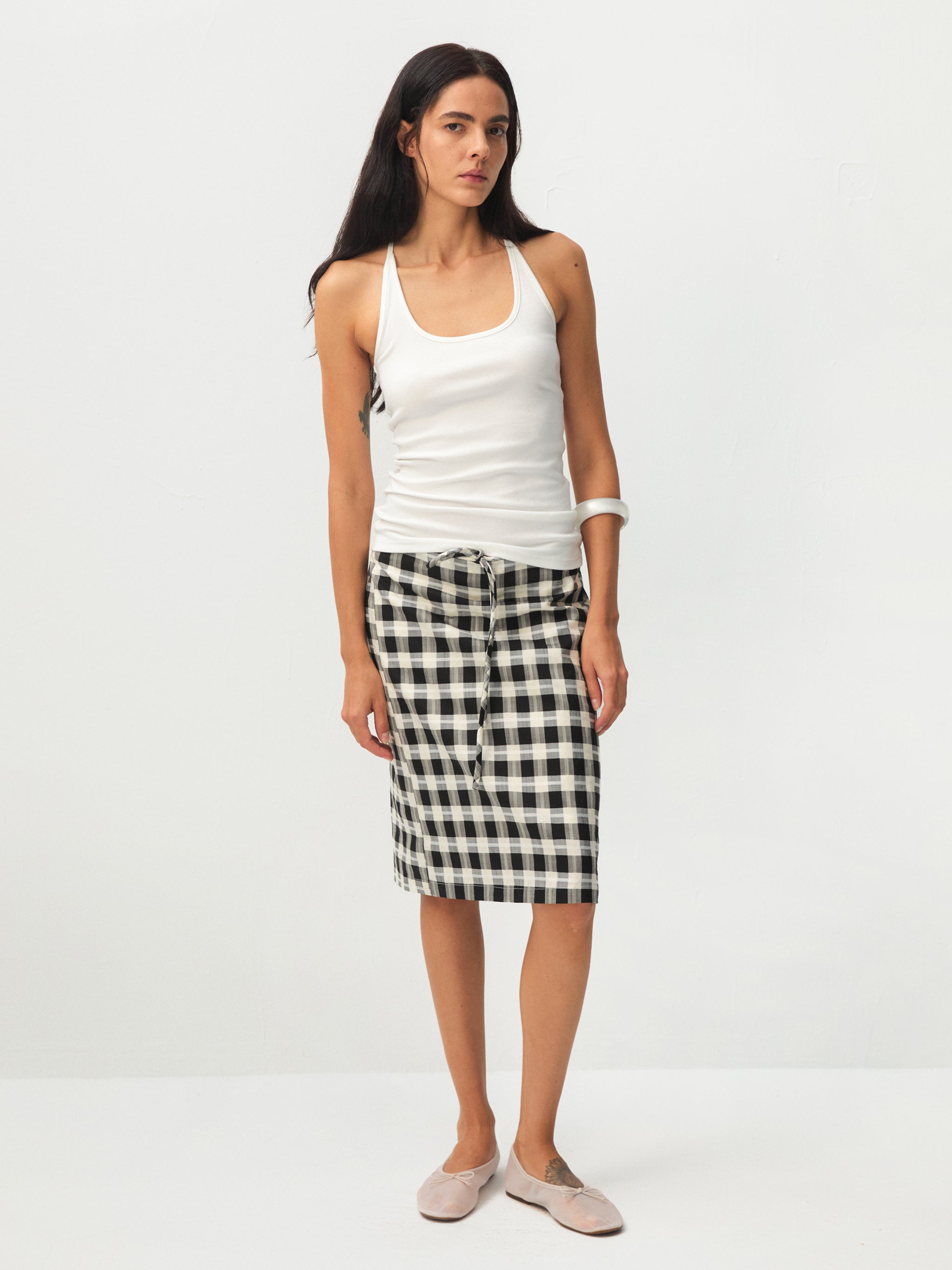 CUBIC Straight H‑line Two‑way Skirt-8