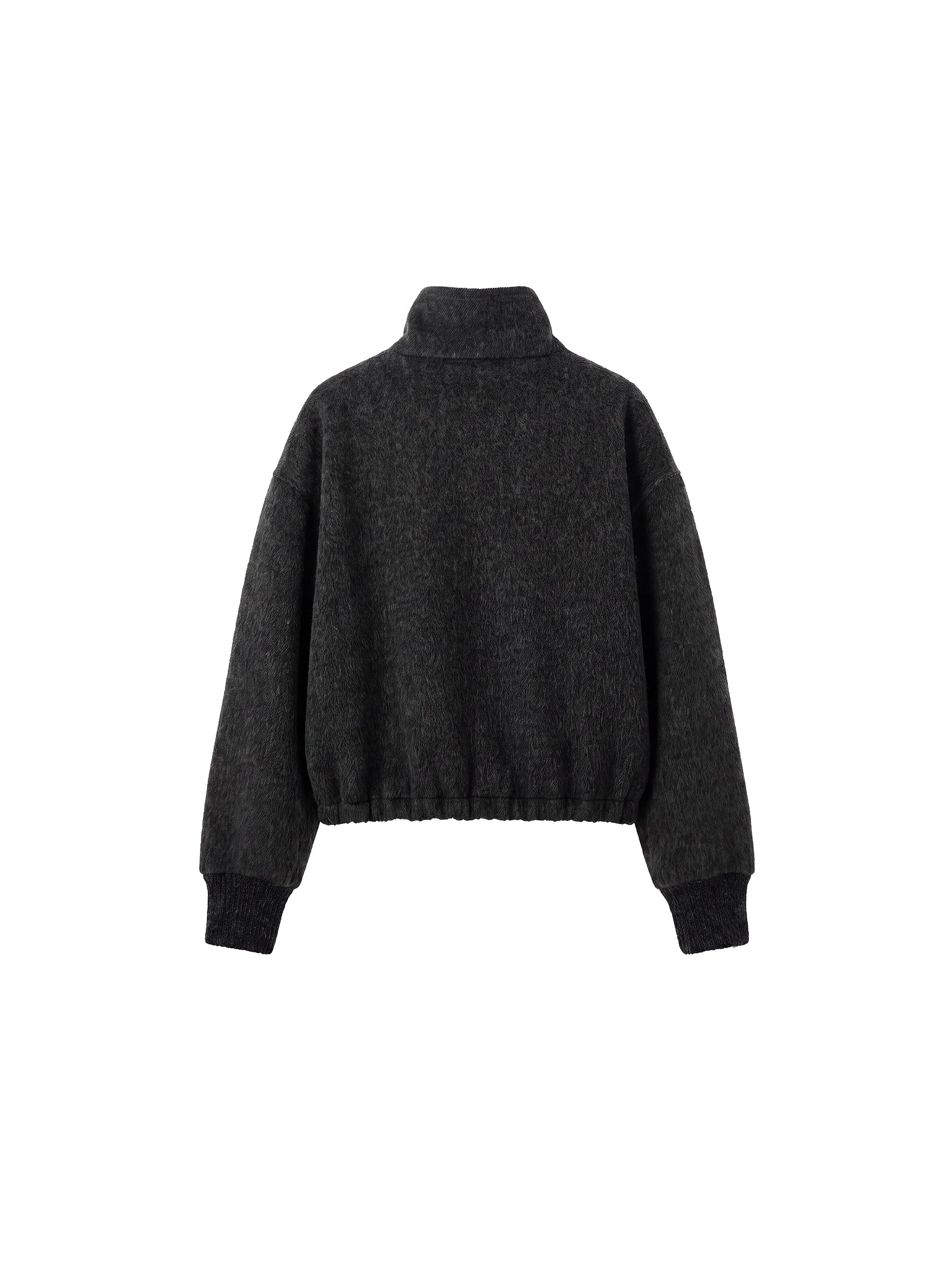 CUBIC 100% Wool Relaxed Cropped Wool Jacket-8
