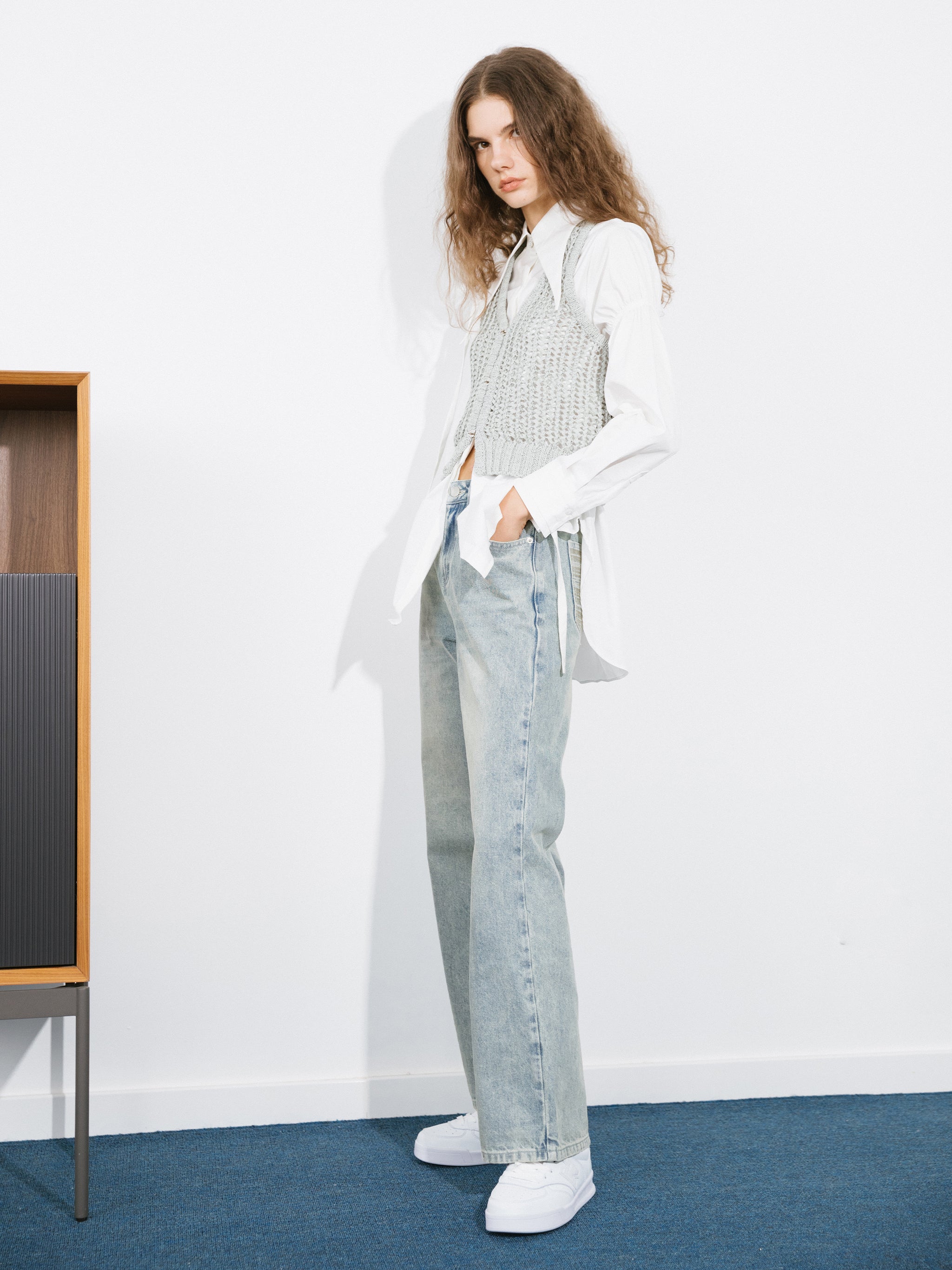 High Waisted Wide Leg Jeans-8