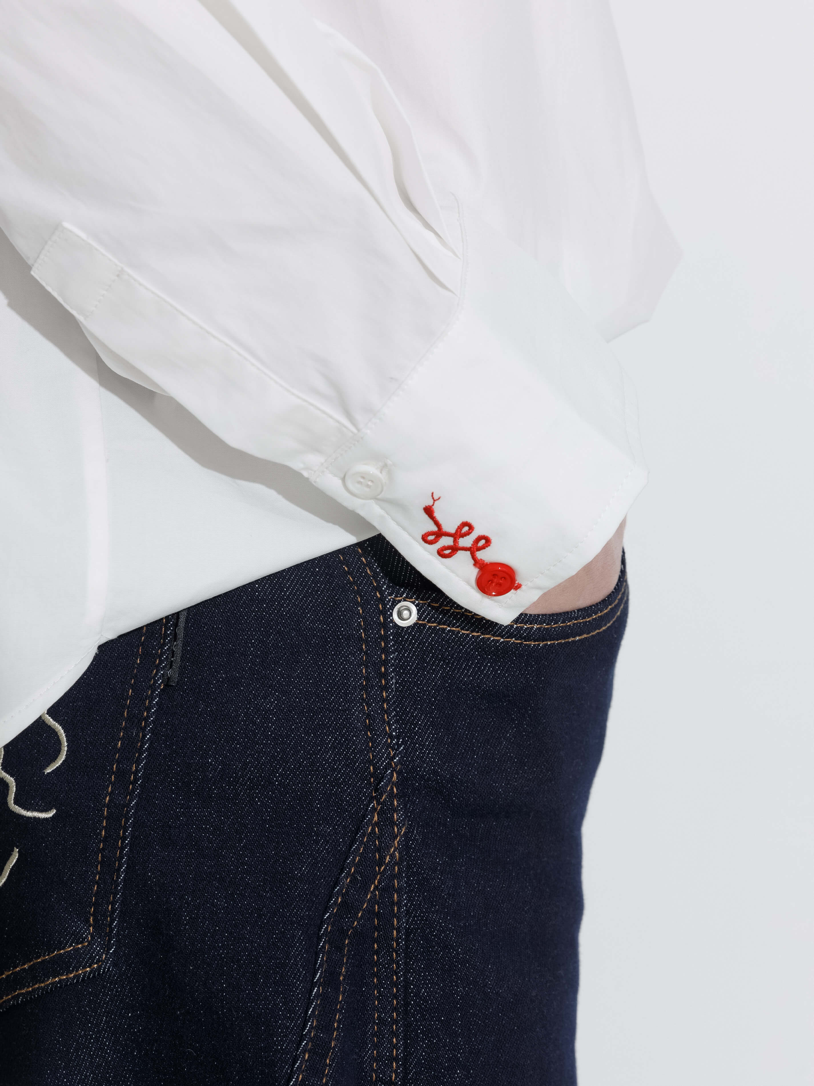 100% Cotton Embroidered Oversized Shirt-16