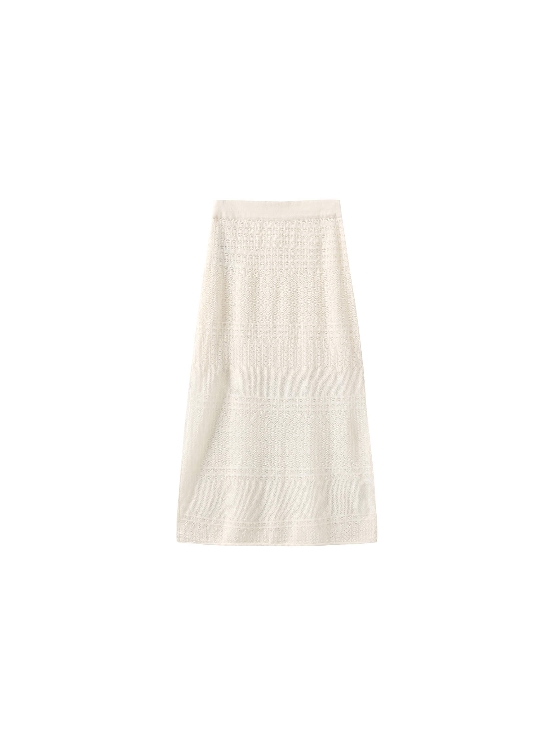 ONE BY CUBIC Knitted Wool Maxi Wrap Skirt-9