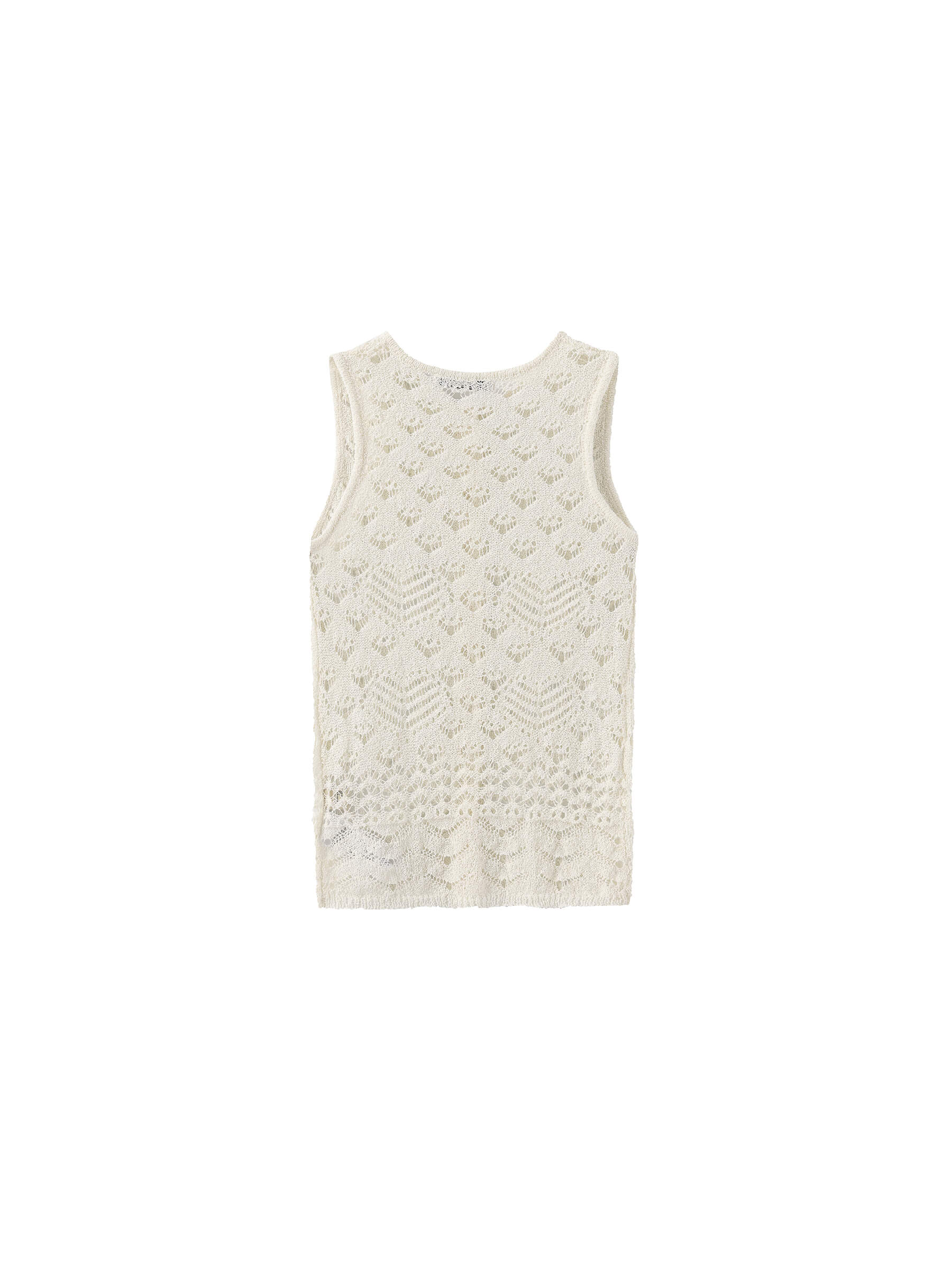 Hollow-Out Crochet Knit Sleeveless Top-9