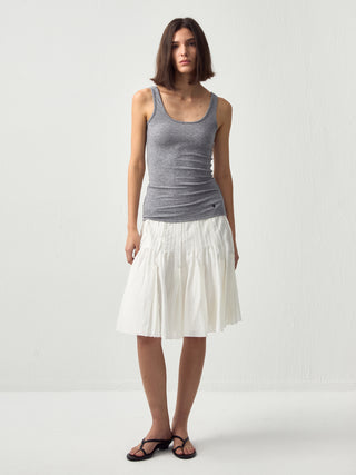 CUBIC Acetate Pleated Umbrella Skirt