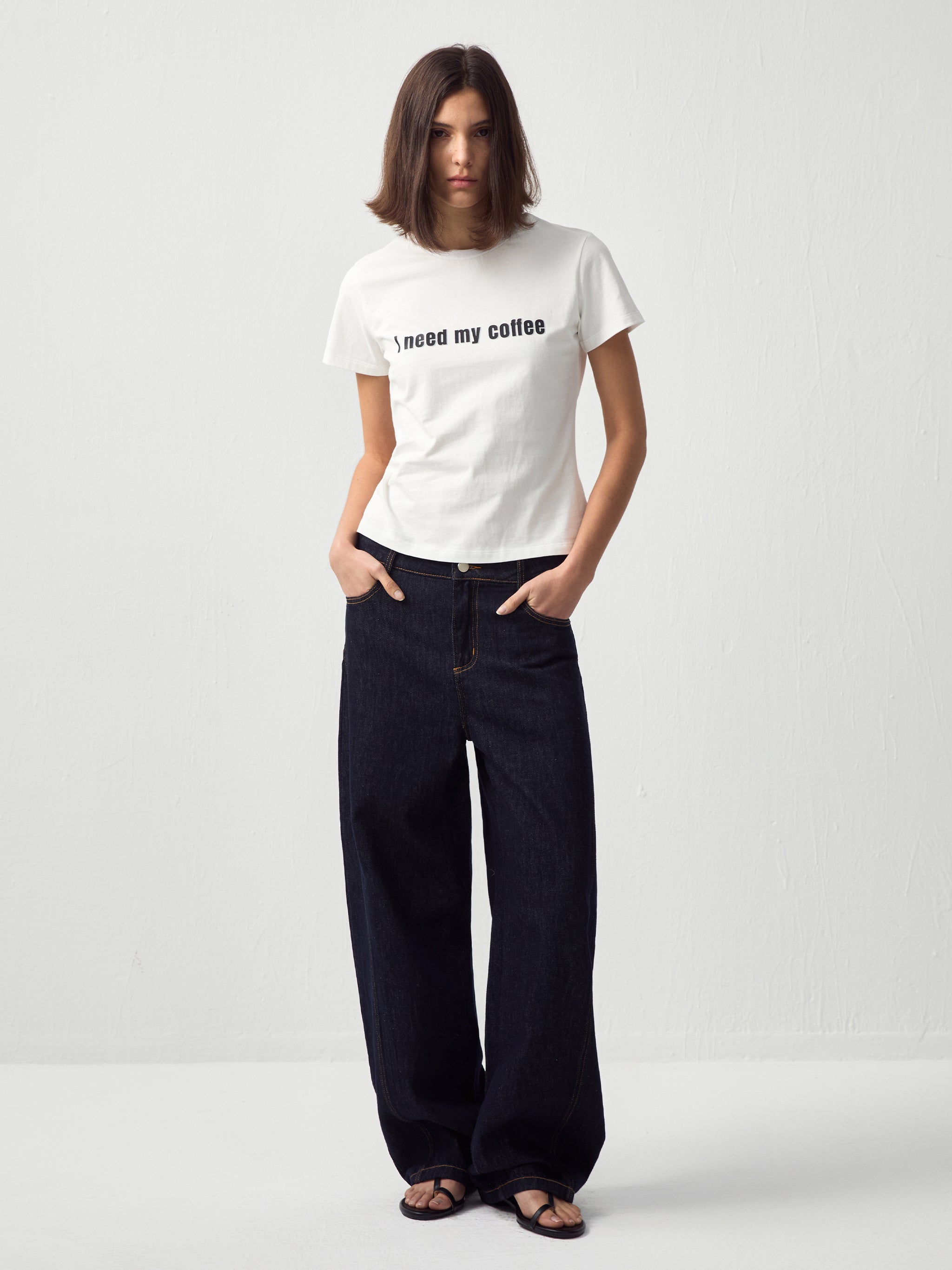 CUBIC 'I need my coffee' T-Shirt-3