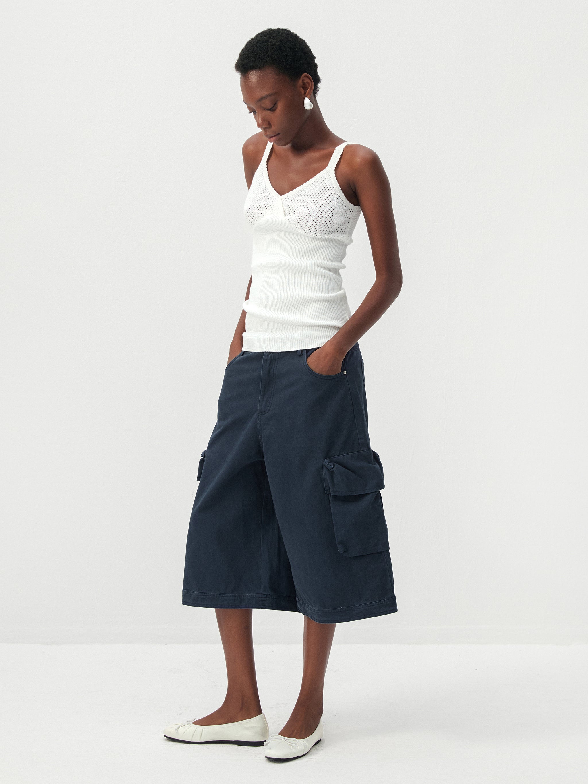 CUBIC 100% Cotton Cargo Culottes-8