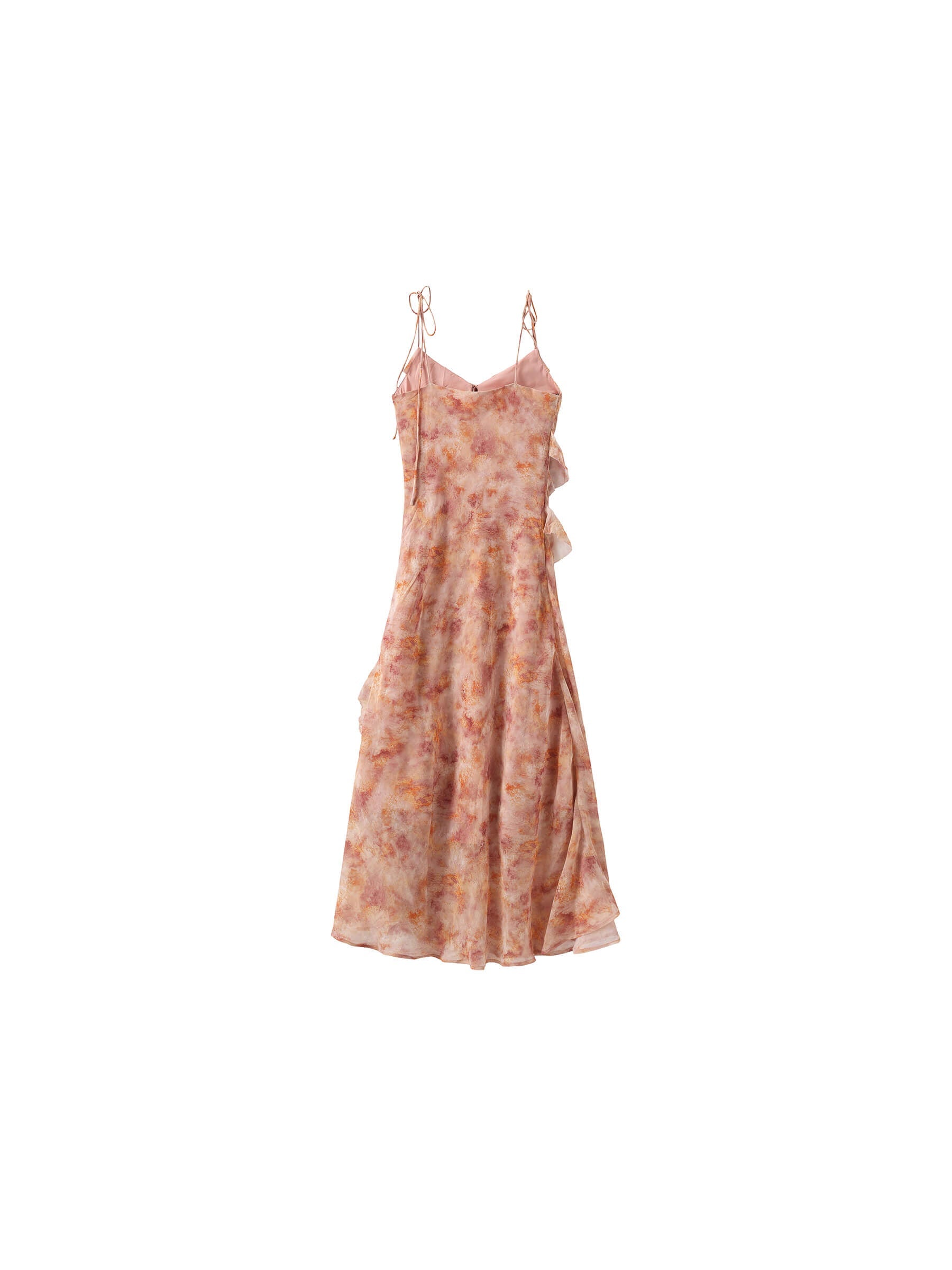 Asymmetrical Floral Print Cami Dress-9