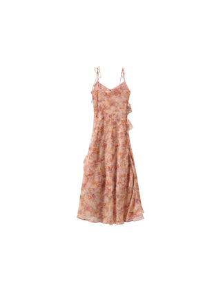 Asymmetrical Floral Print Cami Dress