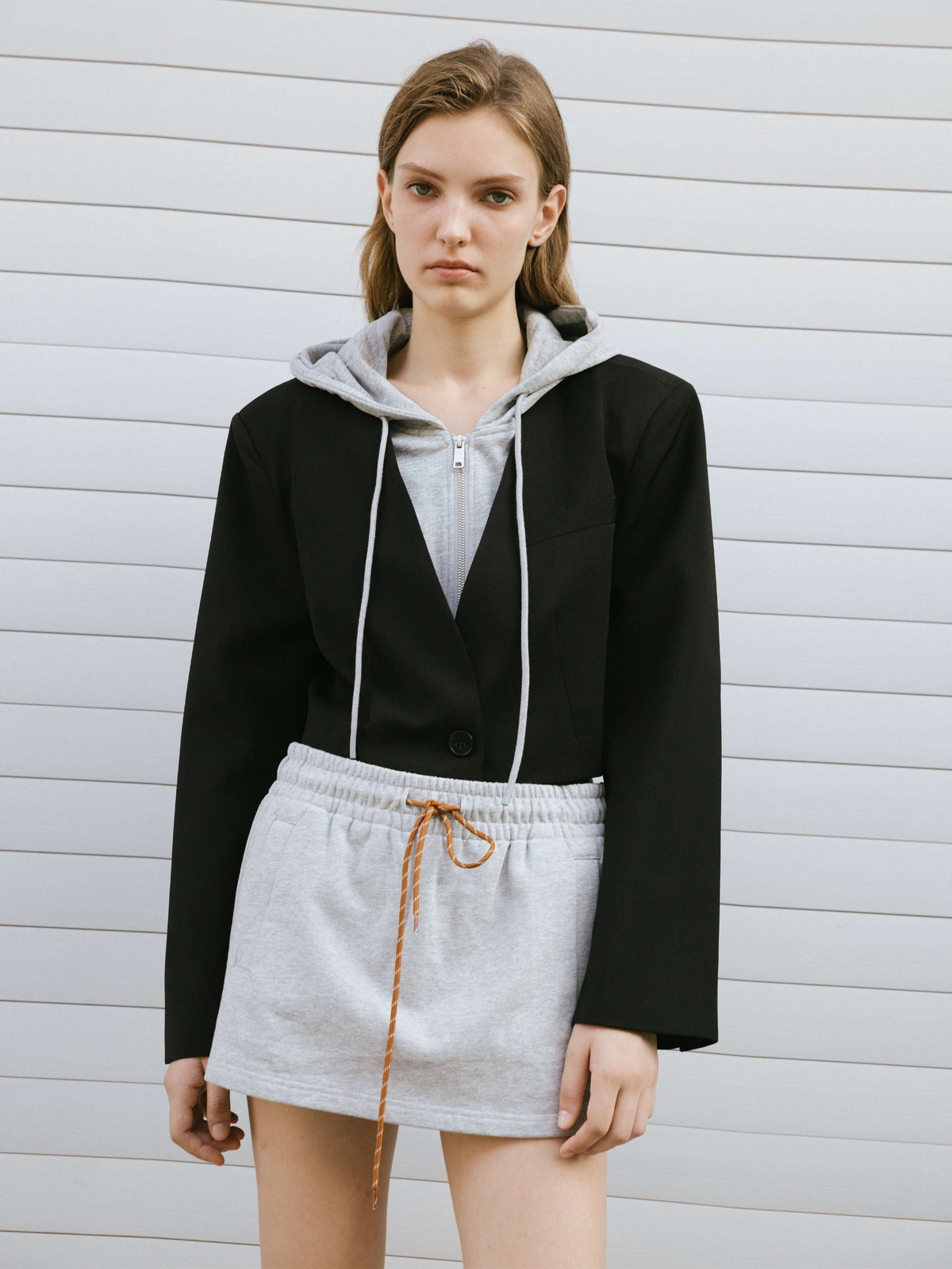 Single Breasted Cropped Blazer-8